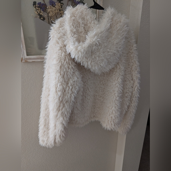 Anthropologie Aveces Les Filles Sz m Faux Fur Bomber Style Jacket - Picture 5 of 6